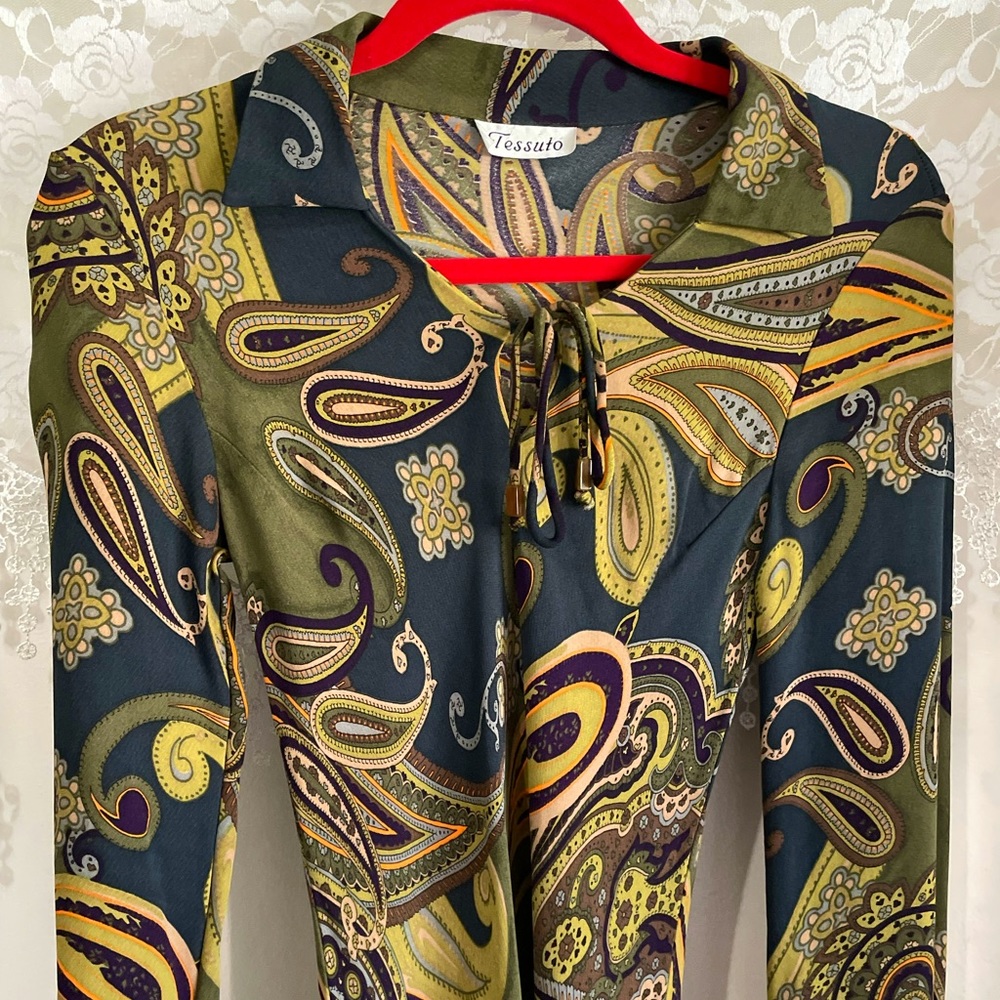 Vintage Collared Midi Dress